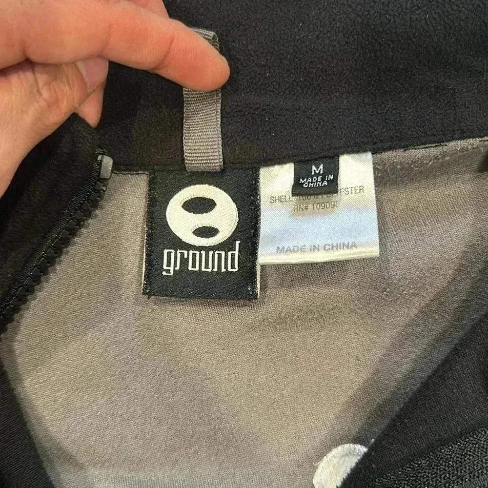 Ground Women’s Black and Grey Polyester Jacket - Picture 4 of 4